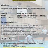 11. ROČNÍK VÁNOČNÍHO TURNAJE VE FLORBALE