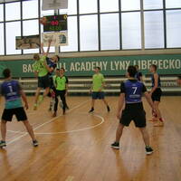 Krajské finále basketbal Liberec hala Kort